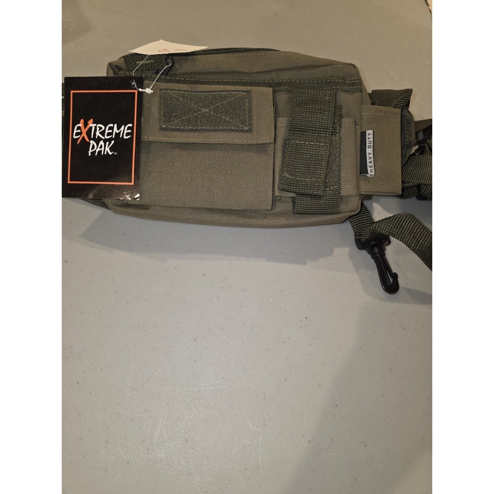 Extreme Pak Heavy Duty Tactical Gear Bag Nylon Green Multi-Compartment